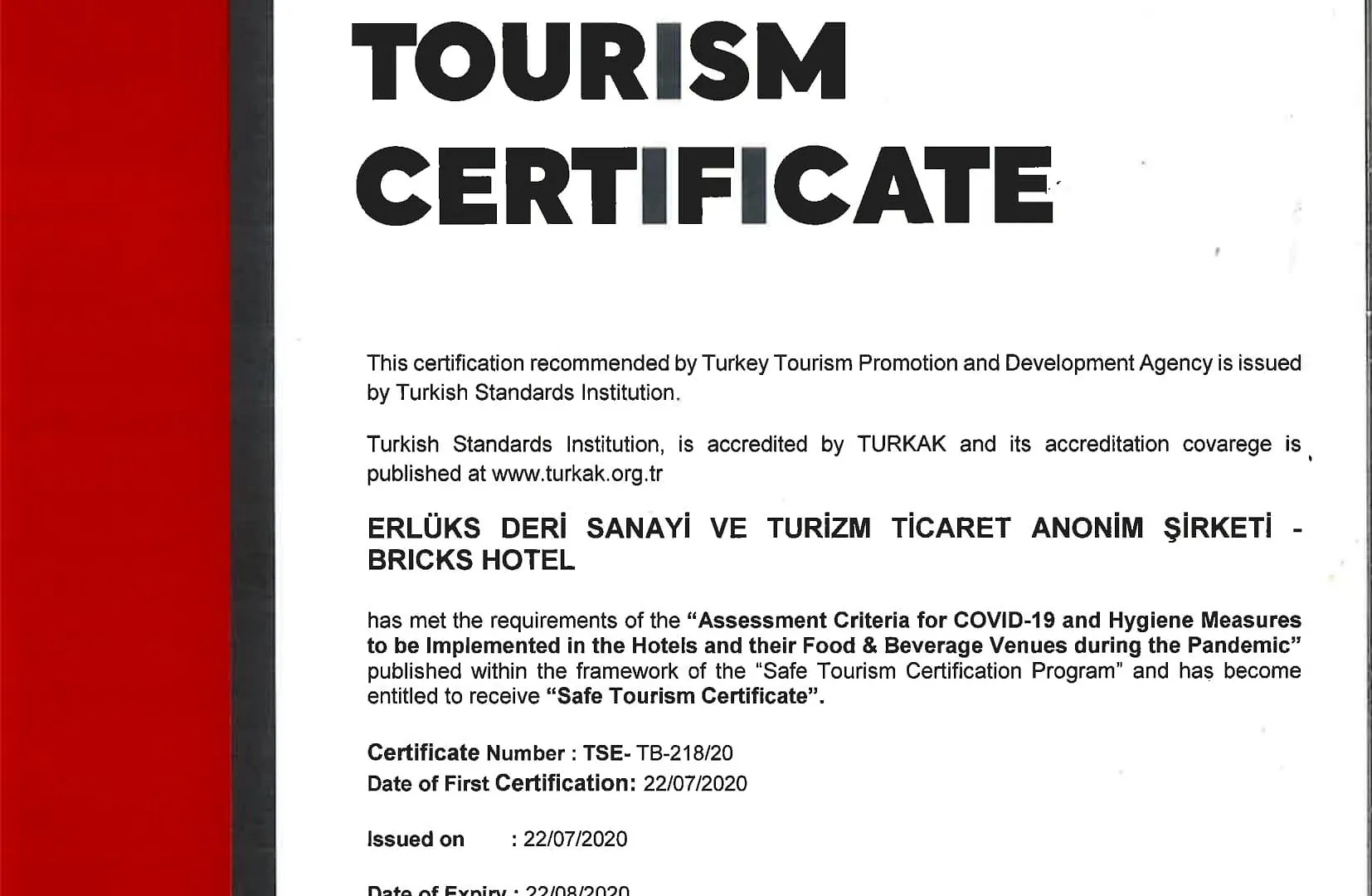 Bricks Hotel Isztambul